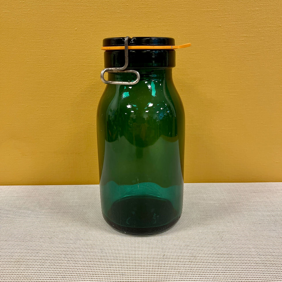 Miniature : Bocal en verre de la verrerie suisse Bulach