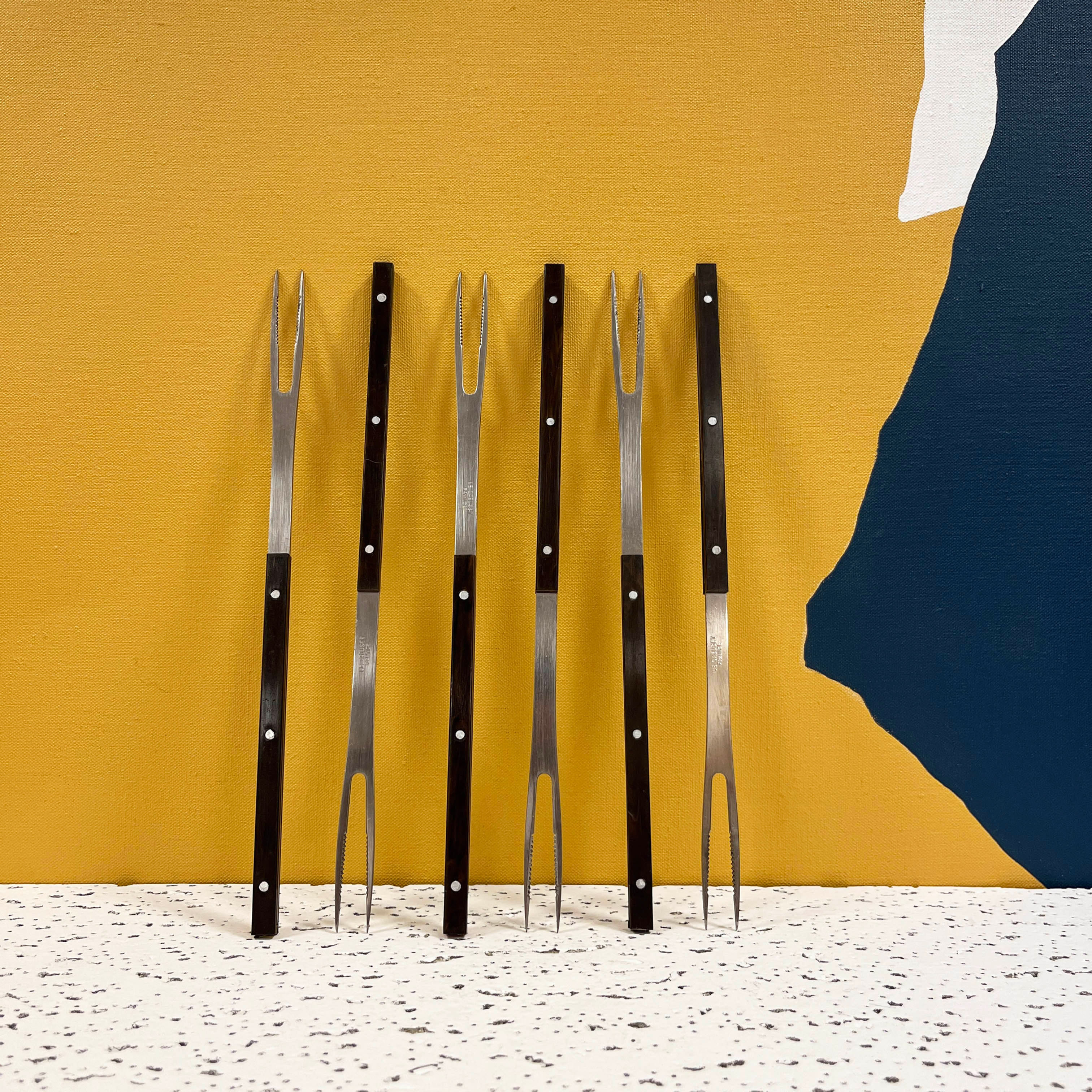 Fourchettes à fondue Le Creuset 1970