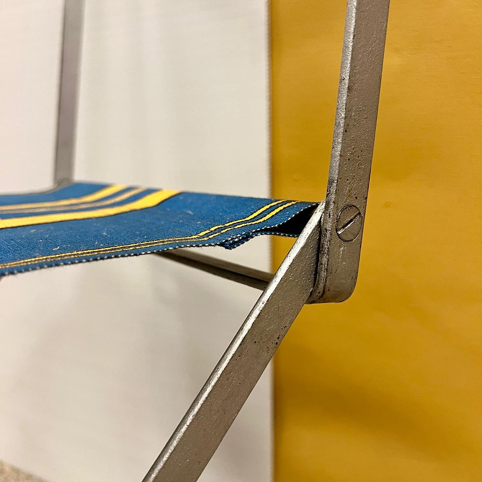 Miniature : Chaise de camping kiss ply vintage par Jacques Hitier