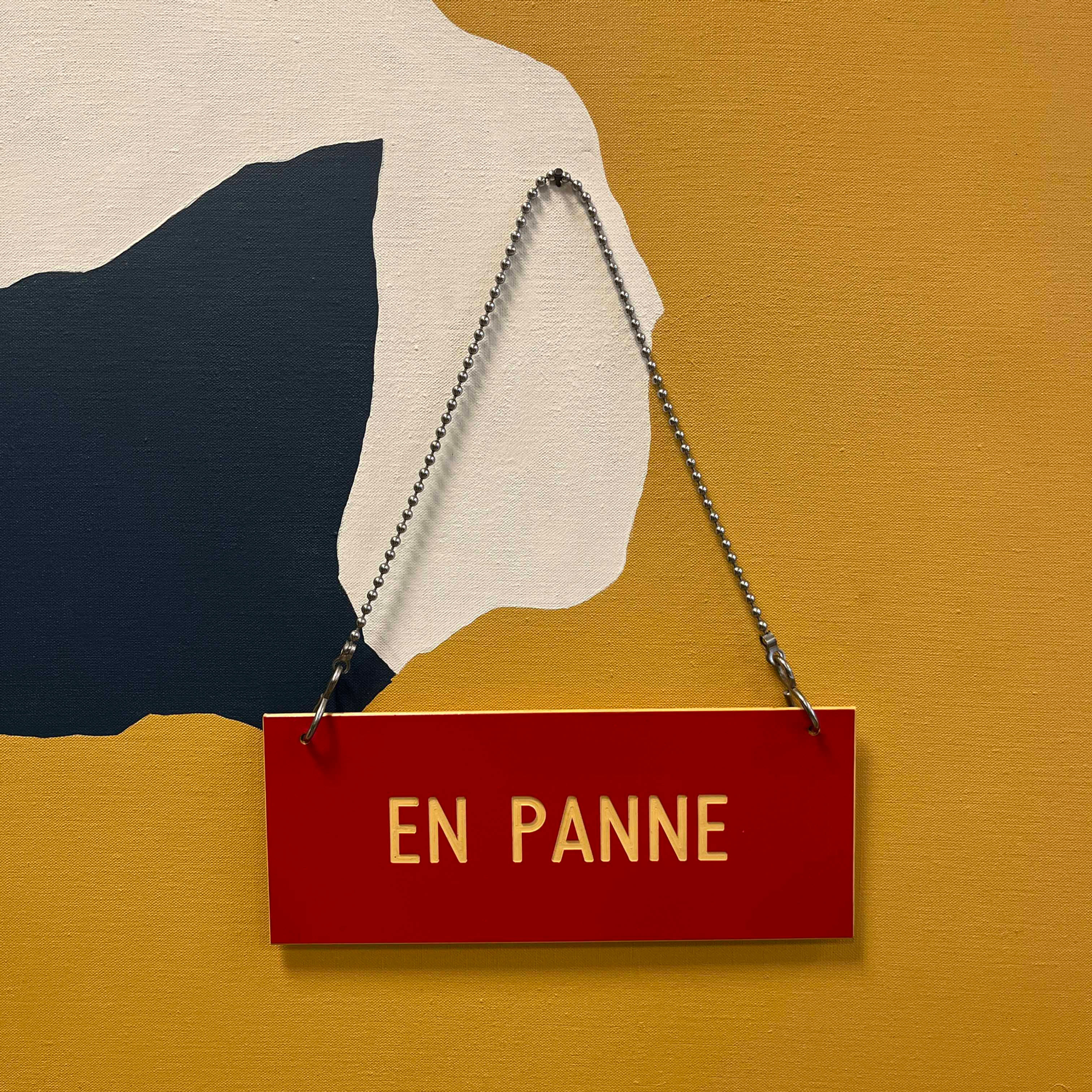 Pancarte "En Panne" années 1960