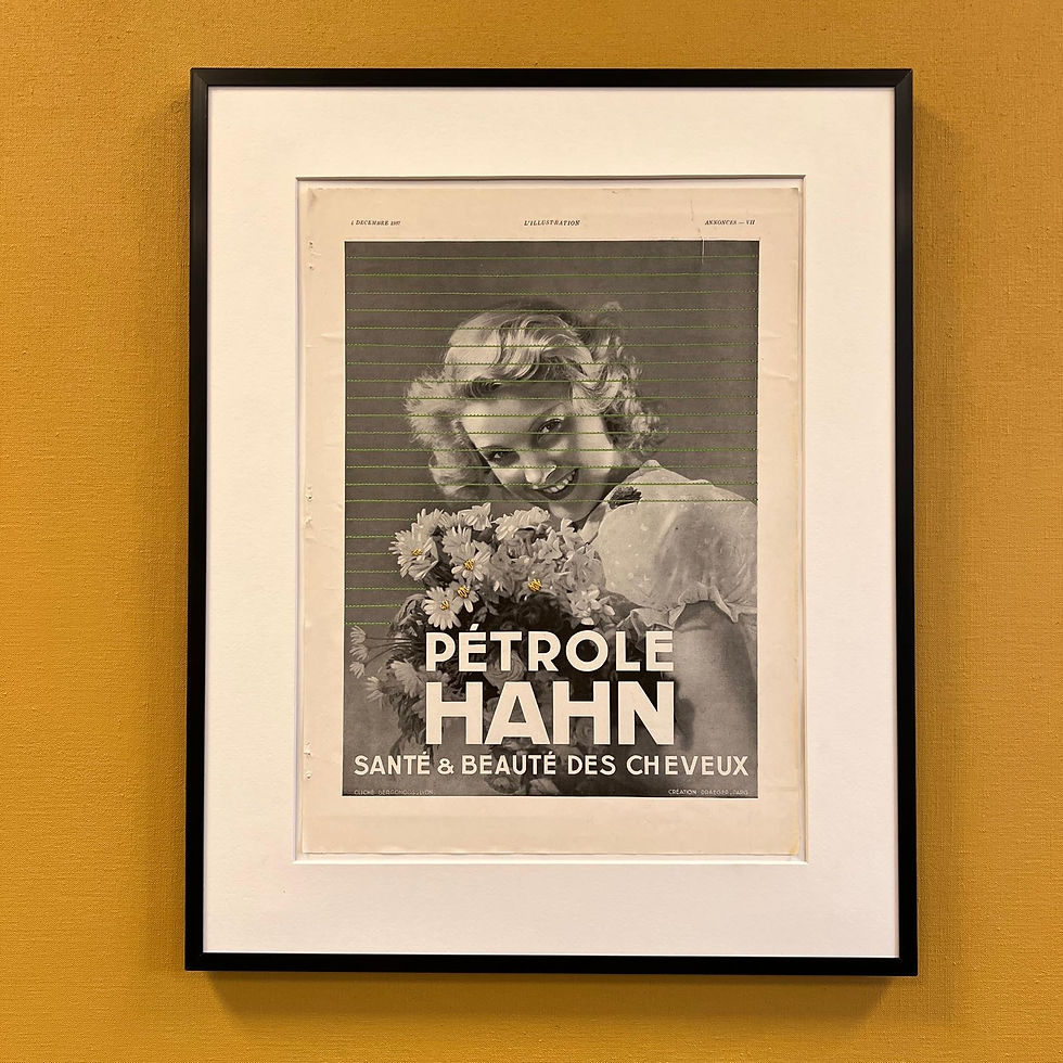 Pétrole HAHN brodé 1937/2025