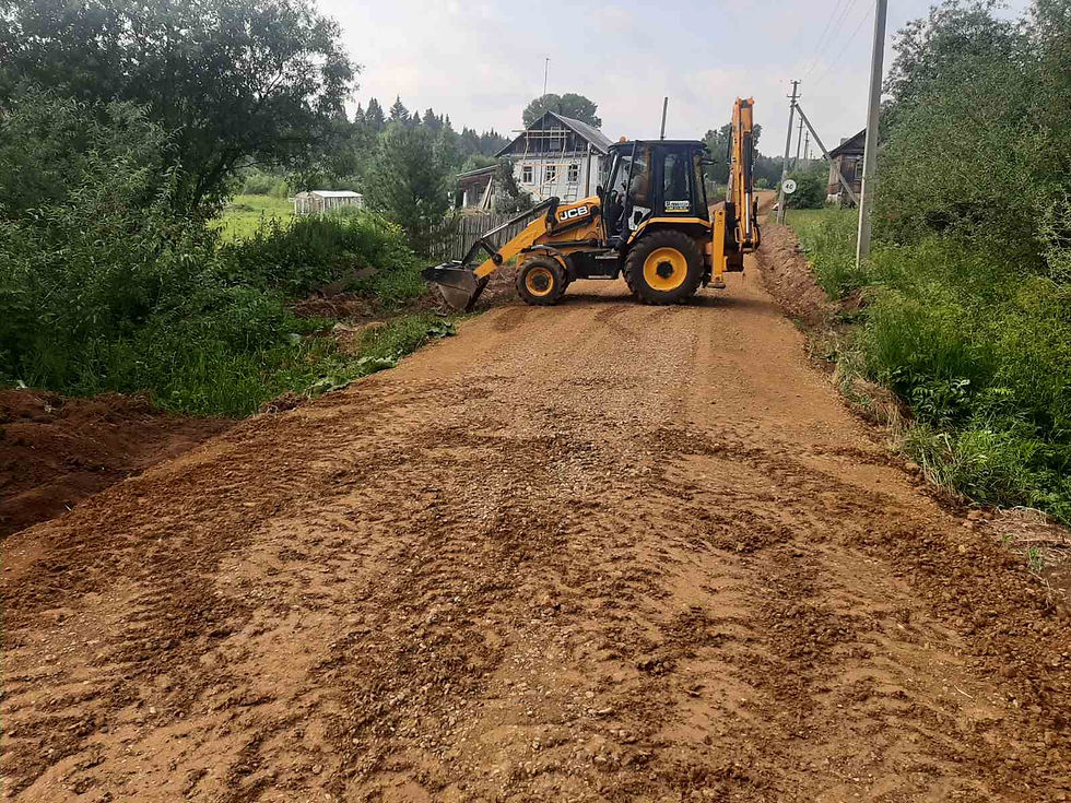 Ремонт автомобильной дороги по ул. Центральной в д. Караморка