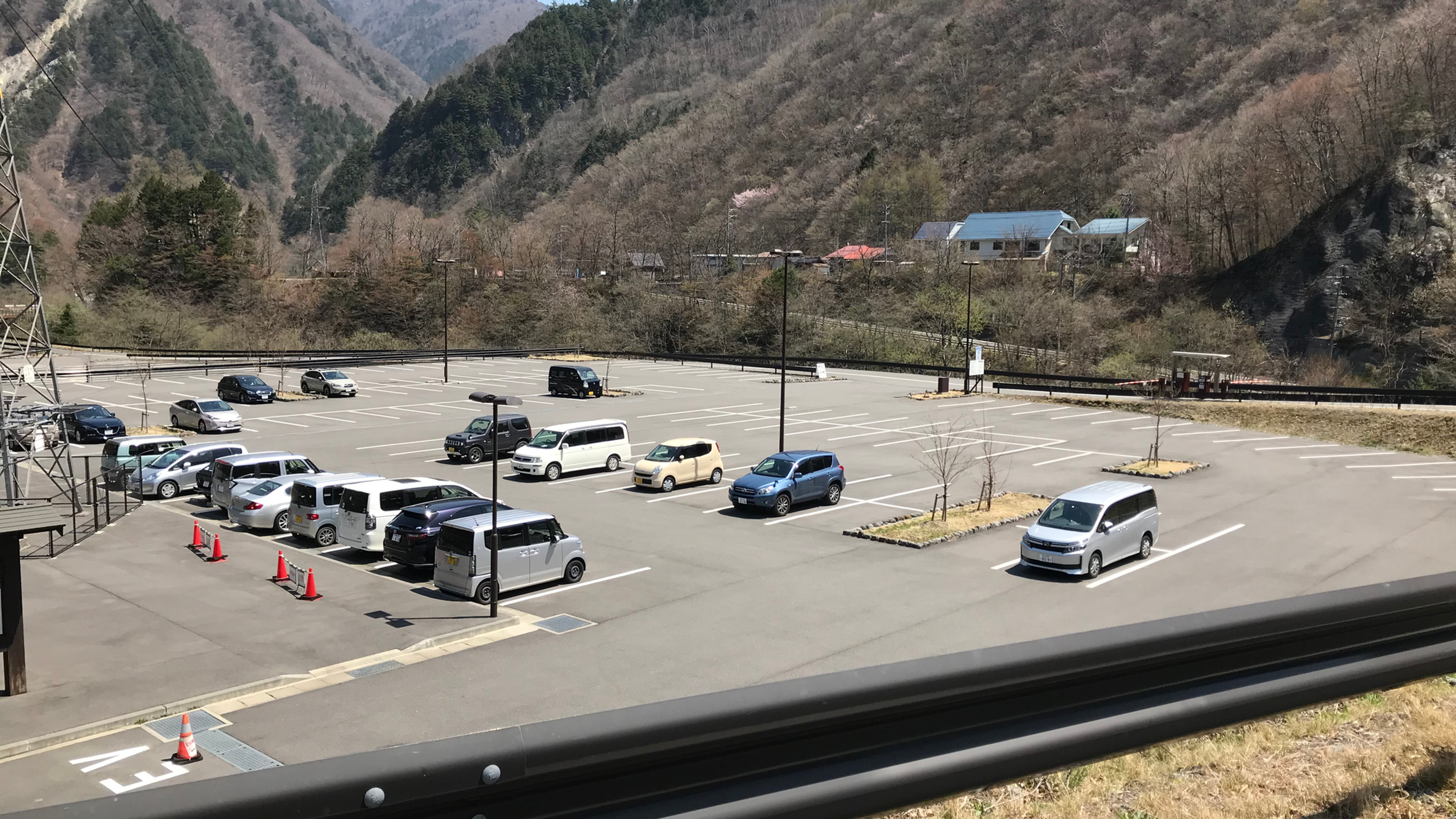 Municipal Parking Lot #3 (Kasumizawa), the main transit hub with 410 spaces.