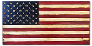 An American flag denoting products Made in America