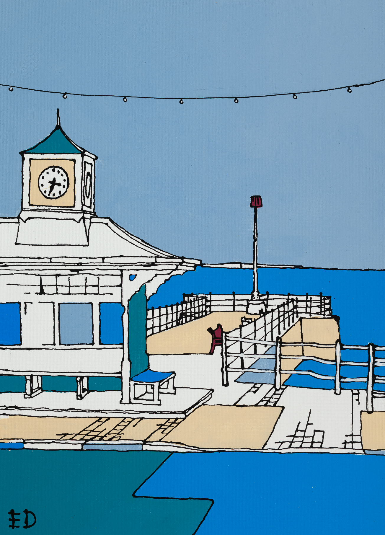 The Banjo Pier Print