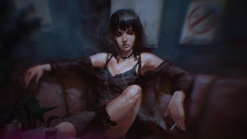 Julia, a representative of the Lasombra vampire clan - from Vampire: The Masquerade - Shadows of New York