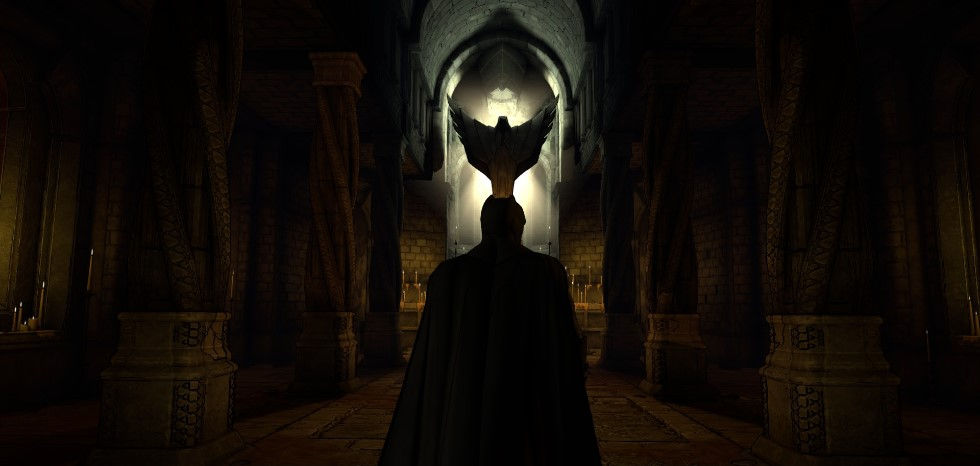 Batman enters his adversary's hidden lair in "City of Light"