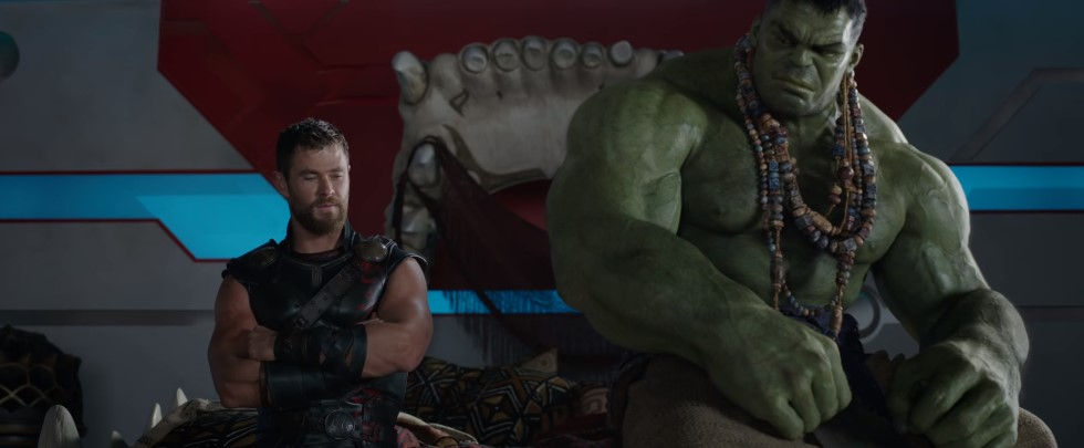 Thor (Chris Hemsworth) and Hulk (Mark Ruffalo) in Thor: Ragnarok
