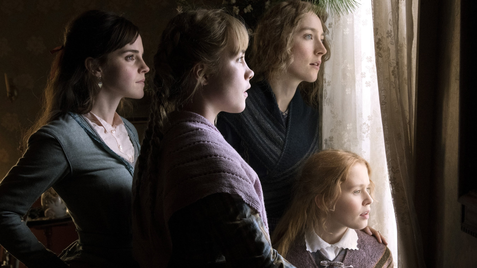 Meg (Emma Watson), Amy (Florence Pugh), Jo (Saoirse Ronan) and Beth (Eliza Scanlen) are the March sisters in Little Women