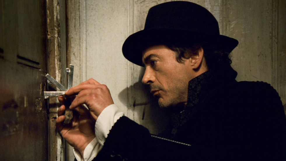 Sherlock (Robert Downey Jr) tries the delicate approach in Sherlock Holmes