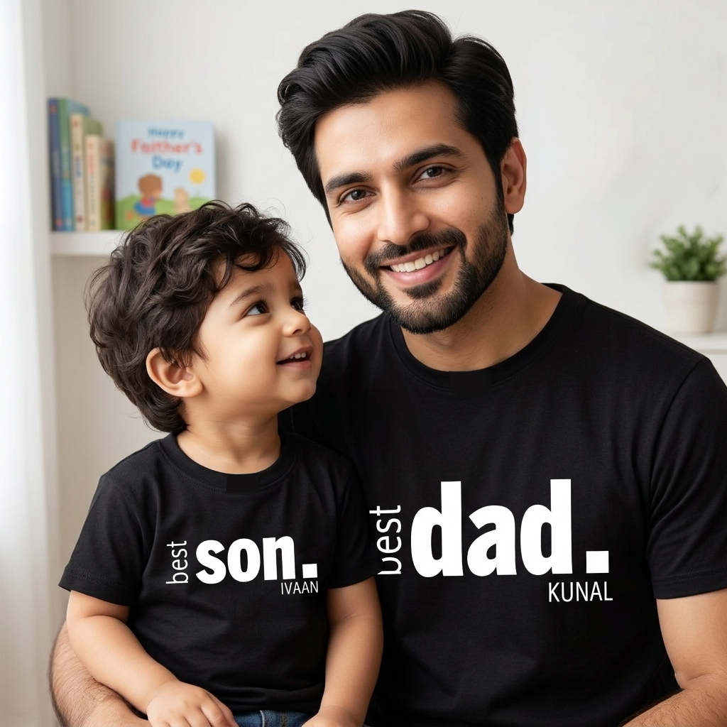 Best Son + Dad Black Combo