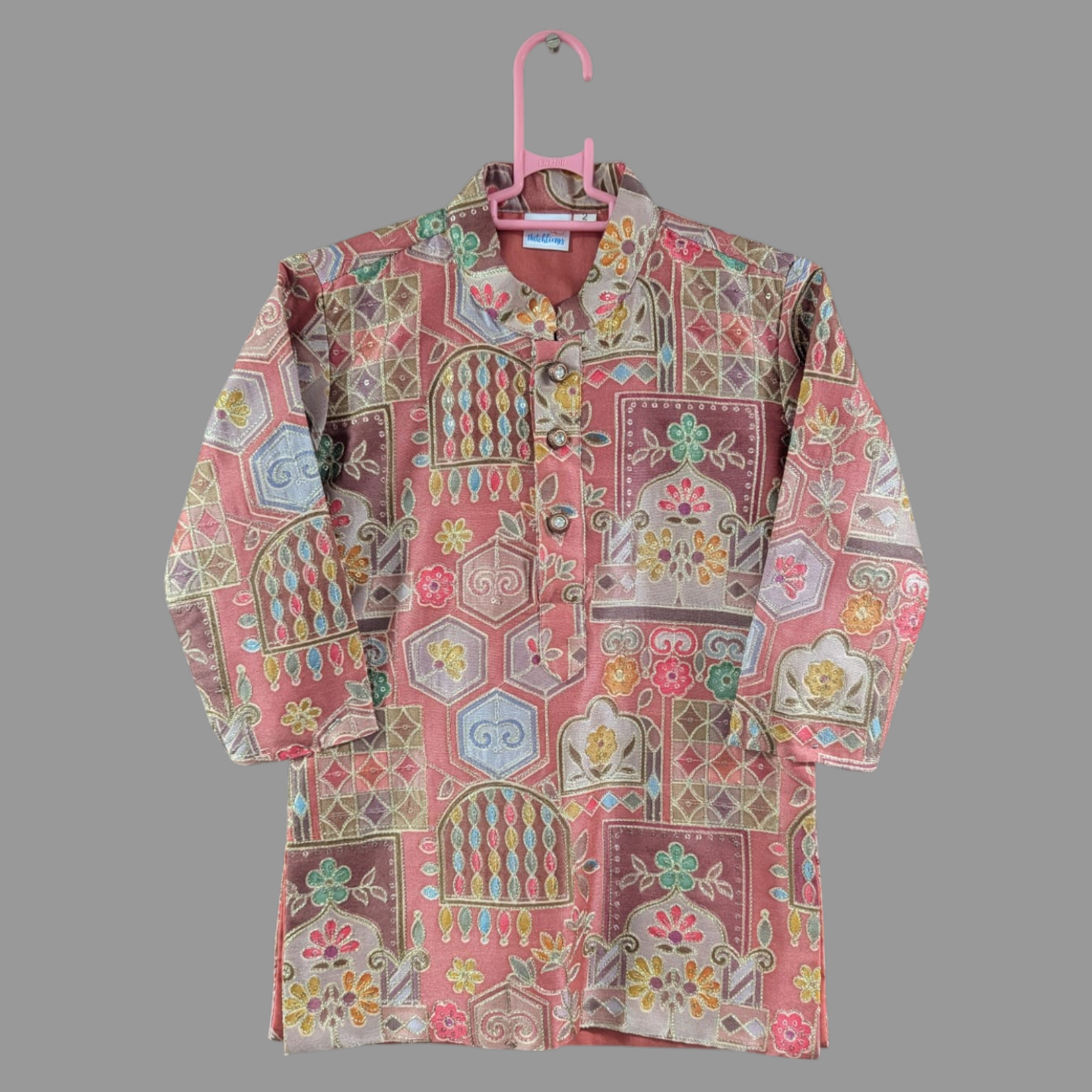 Peach Utsav Kurta