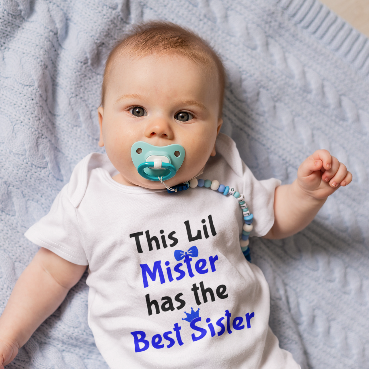 Lil Mister Has the Best Sister White Onesie / Romper /Tshirt