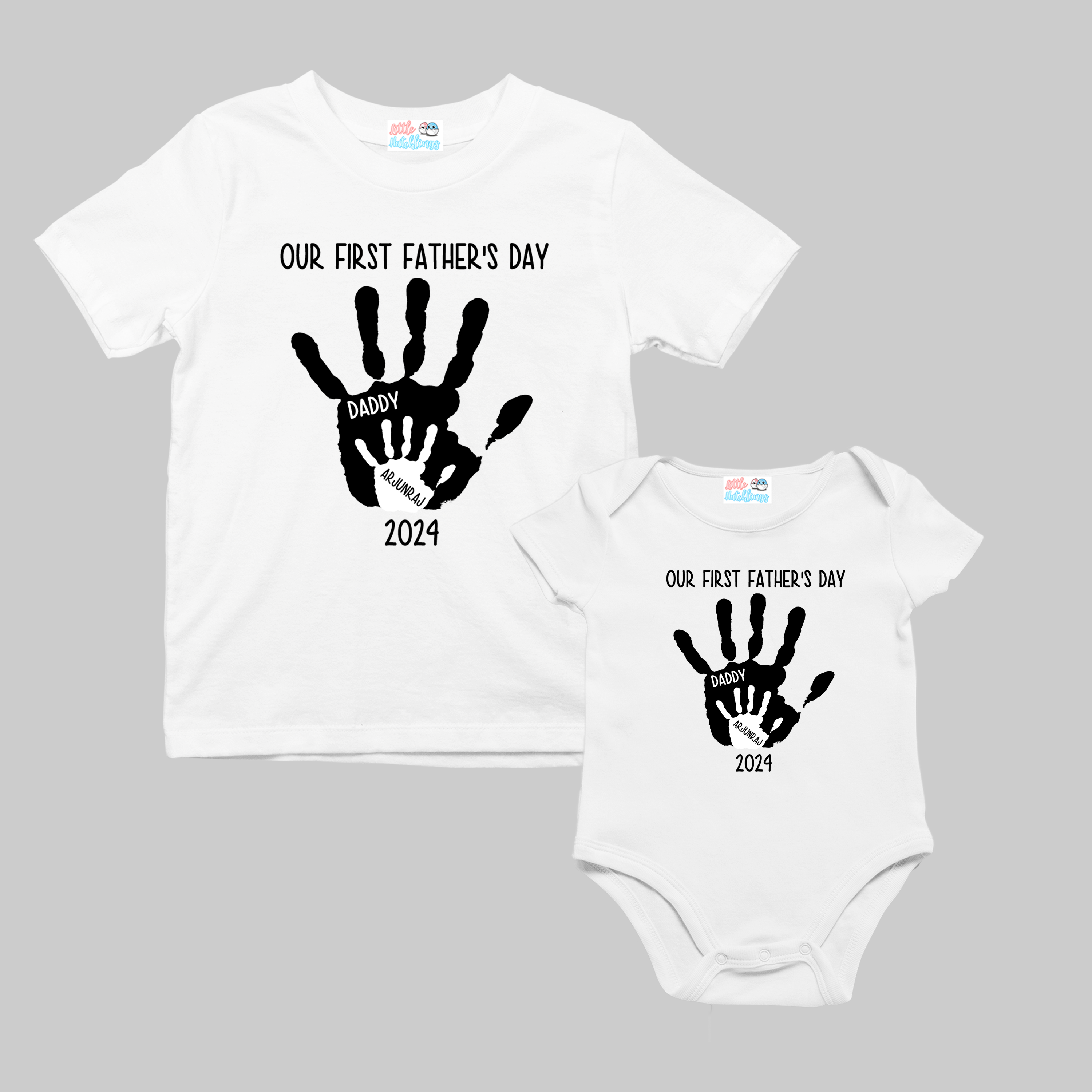 Hand Inside Hand First Father's Day Hand Combo