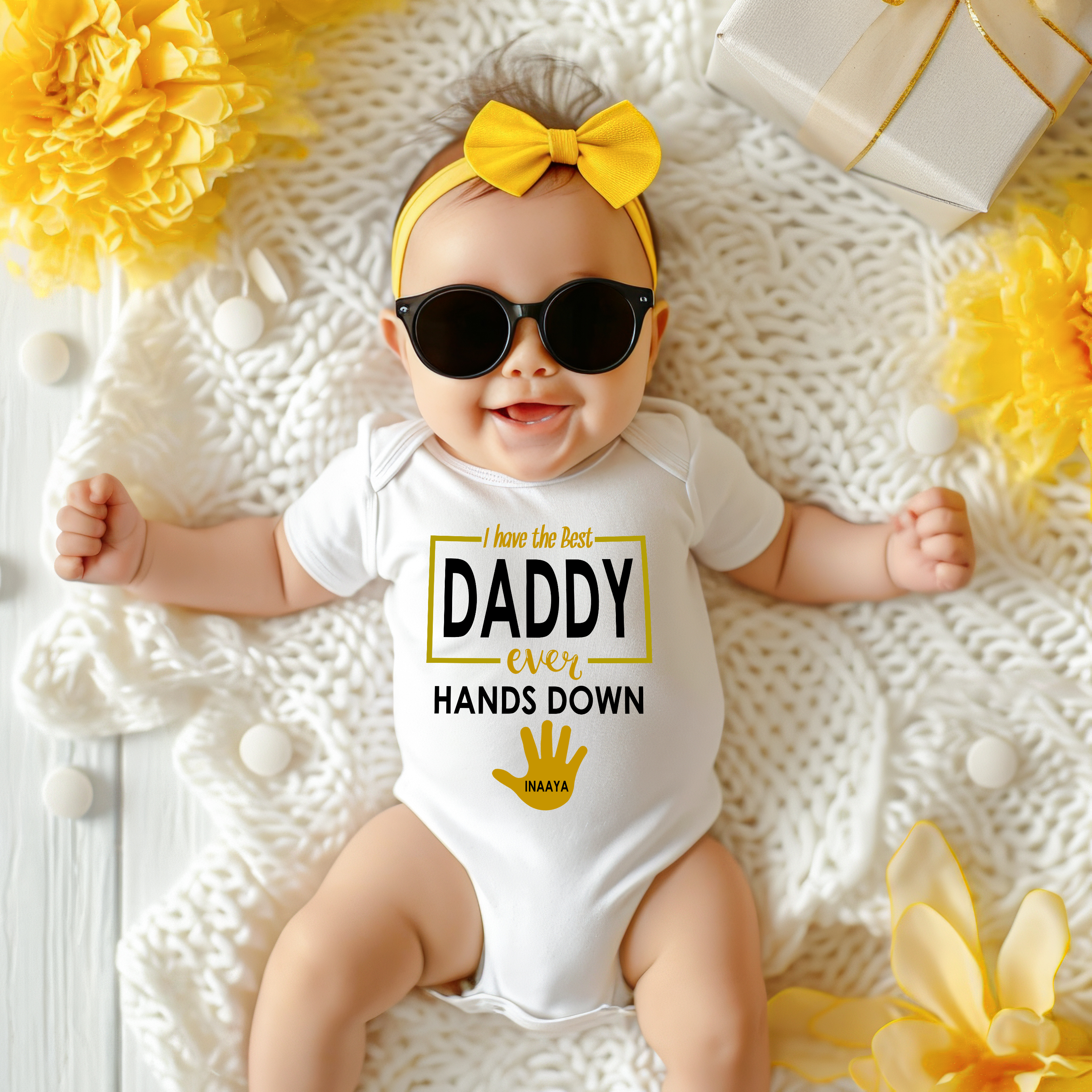 Best Daddy Ever Hands Down White