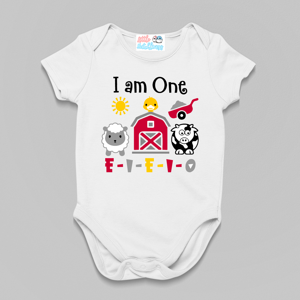 MacDonald Theme First Birthday Onesie / Tshirt