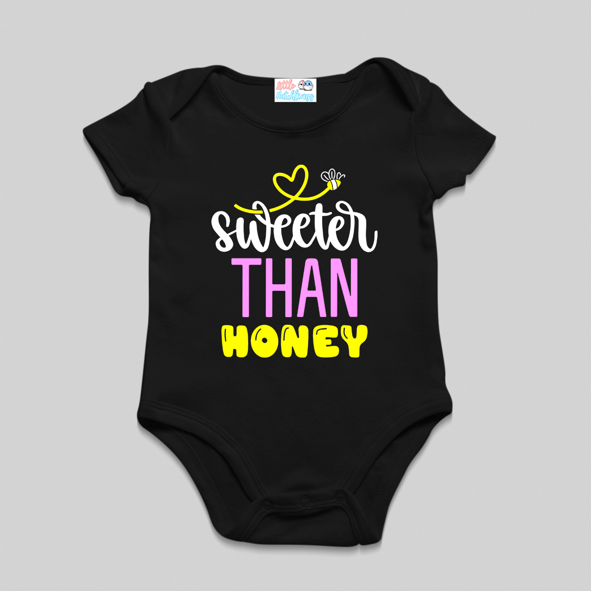 Sweeter Than Honey Black Onesie / Romper / Tshirt