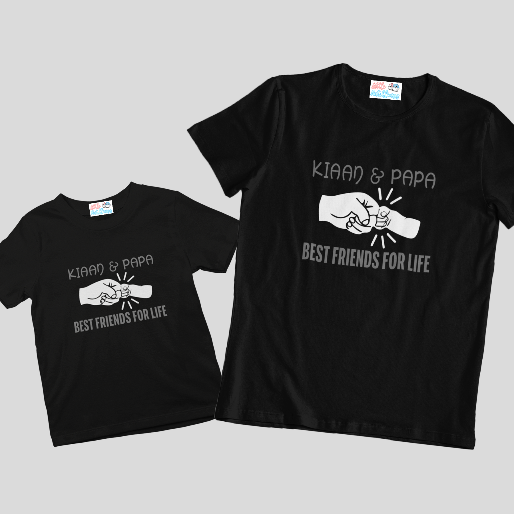 Fathers Day Fist Bump Friend Black Combo