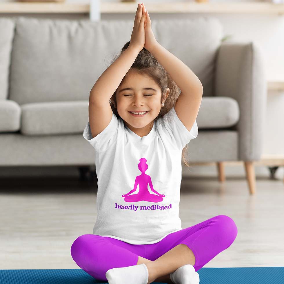 Heavily Meditated White Onesie / Romper / Tshirt