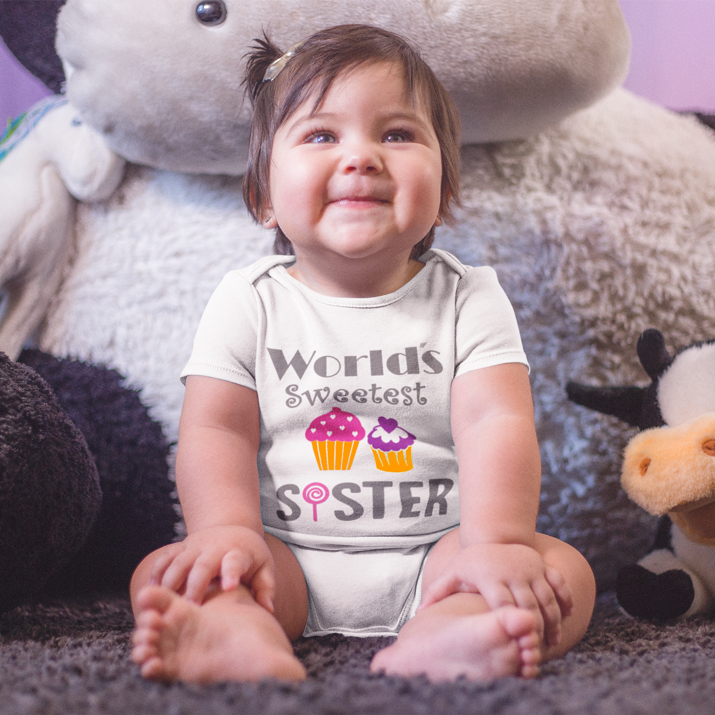 World's Sweetest Sister White Onesie / Romper / Tshirt