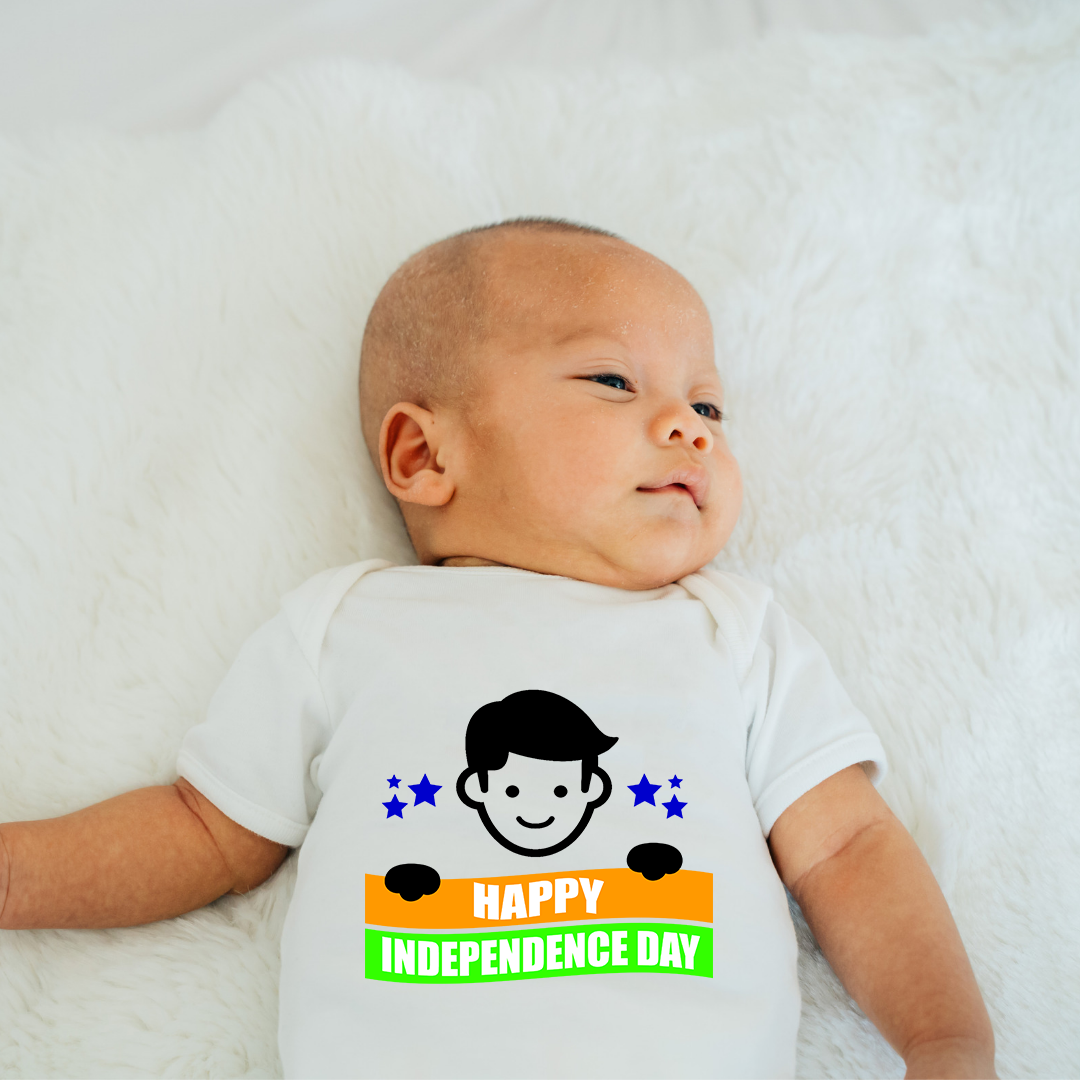 Happy Independence Day - Boy Banner - White