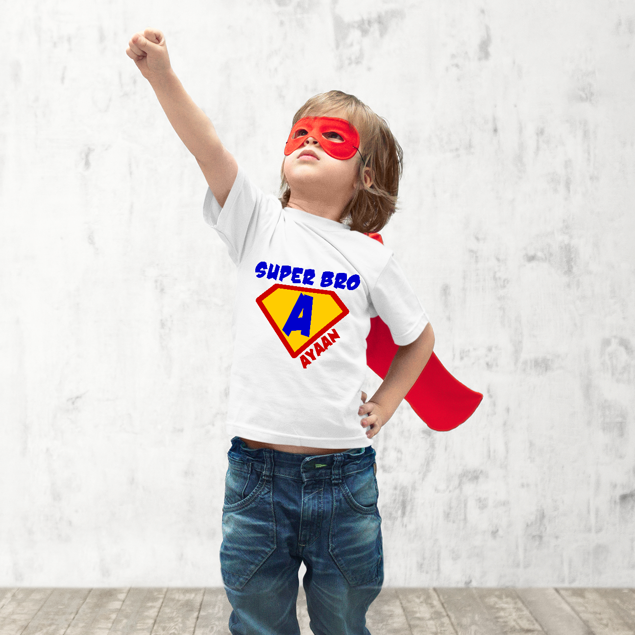 Super Bro Personalised White Onesie / Romper / Tshirt