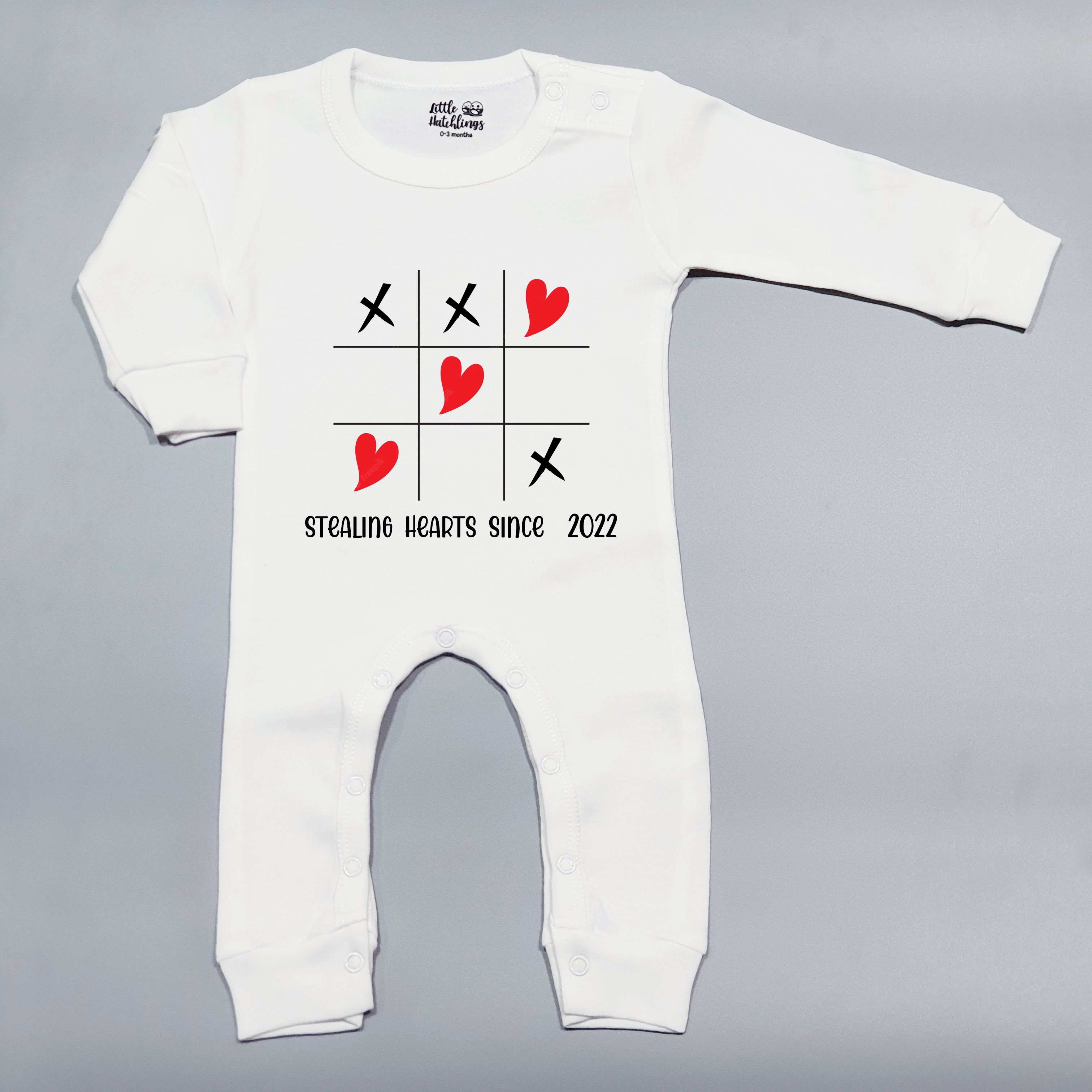 Stealing Hearts - Tic Tac Toe White