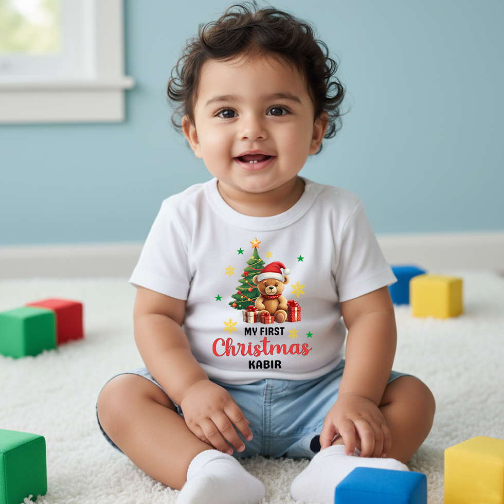 My First Christmas (Teddy Bear) - White