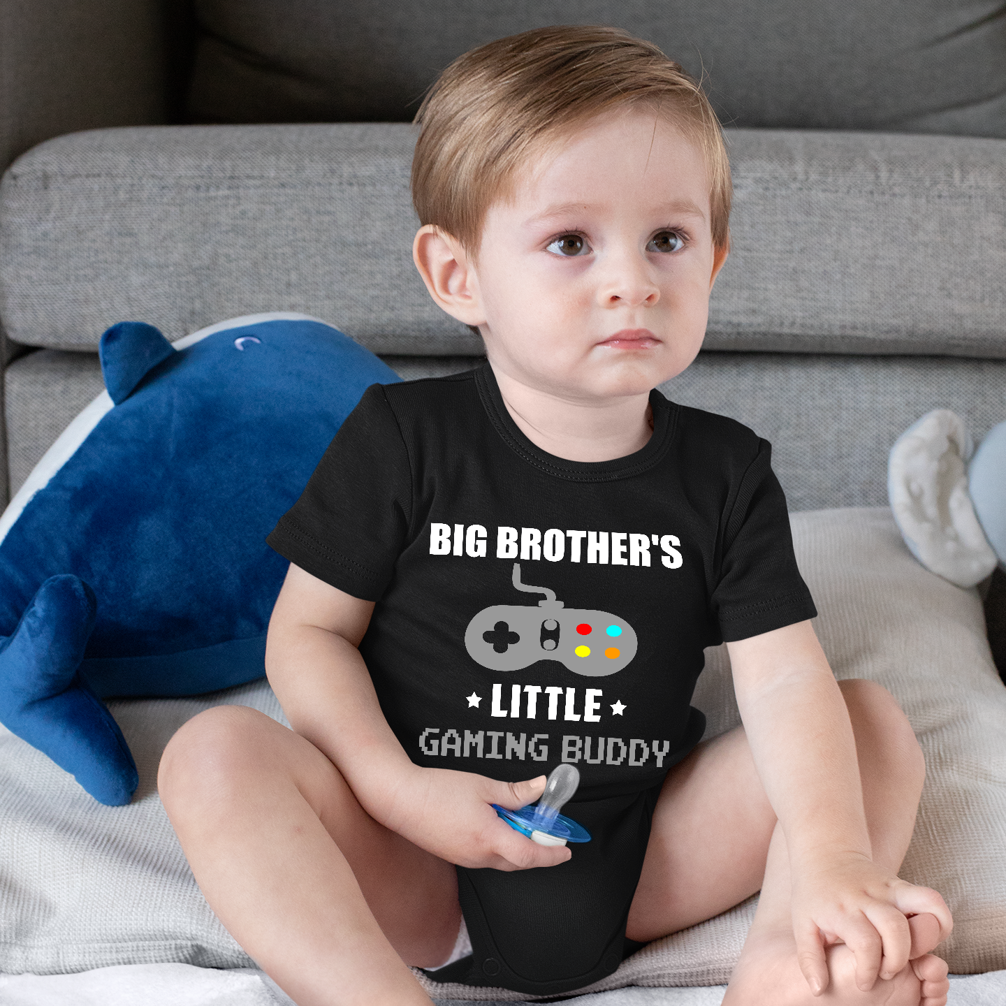 Big Brother's Gaming Buddy Black Onesie