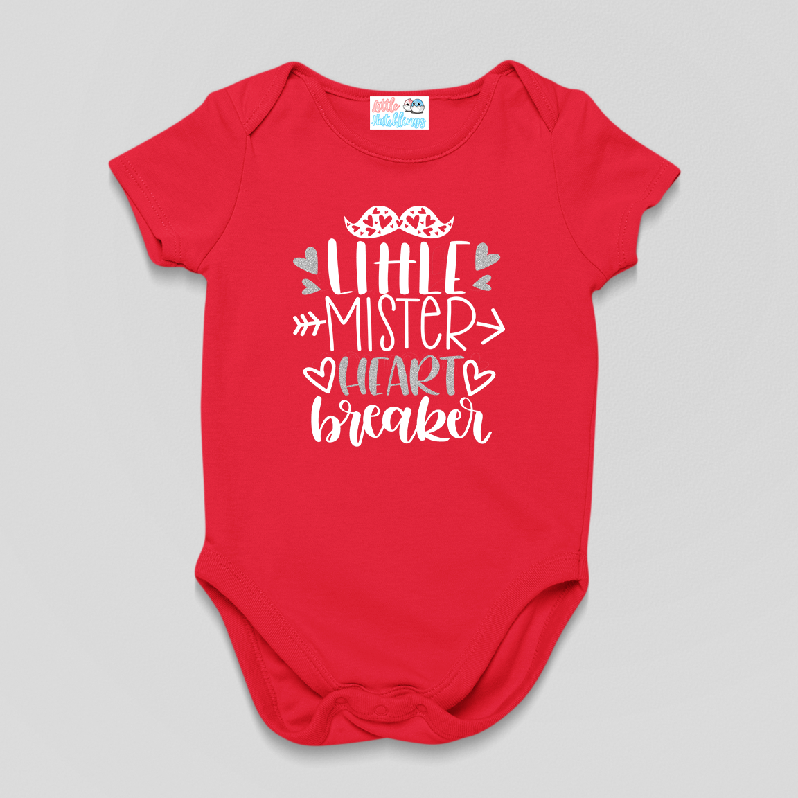 Little Mister Heart Breaker Red Onesie / Romper / Tshirt