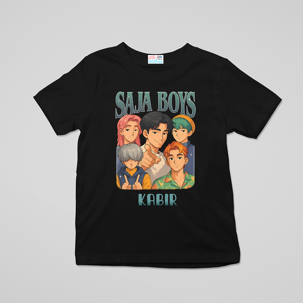 Saja Boys With Name Black Tshirt