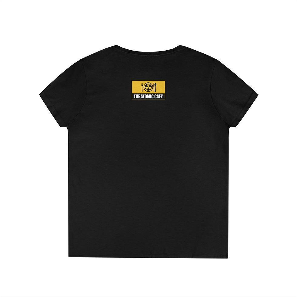 Thumbnail: Atomic Cafe V-Neck Tee — Logo Diner Shirt
