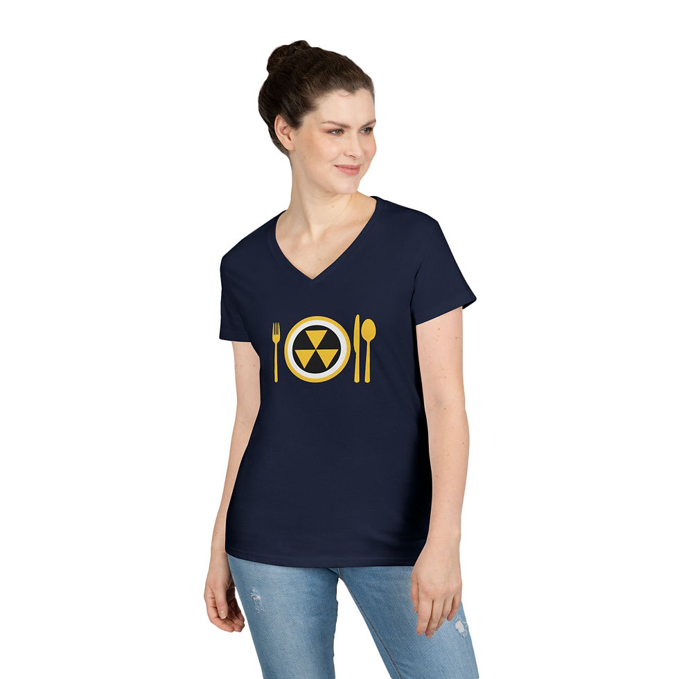 Thumbnail: Atomic Cafe V-Neck Tee — Logo Diner Shirt