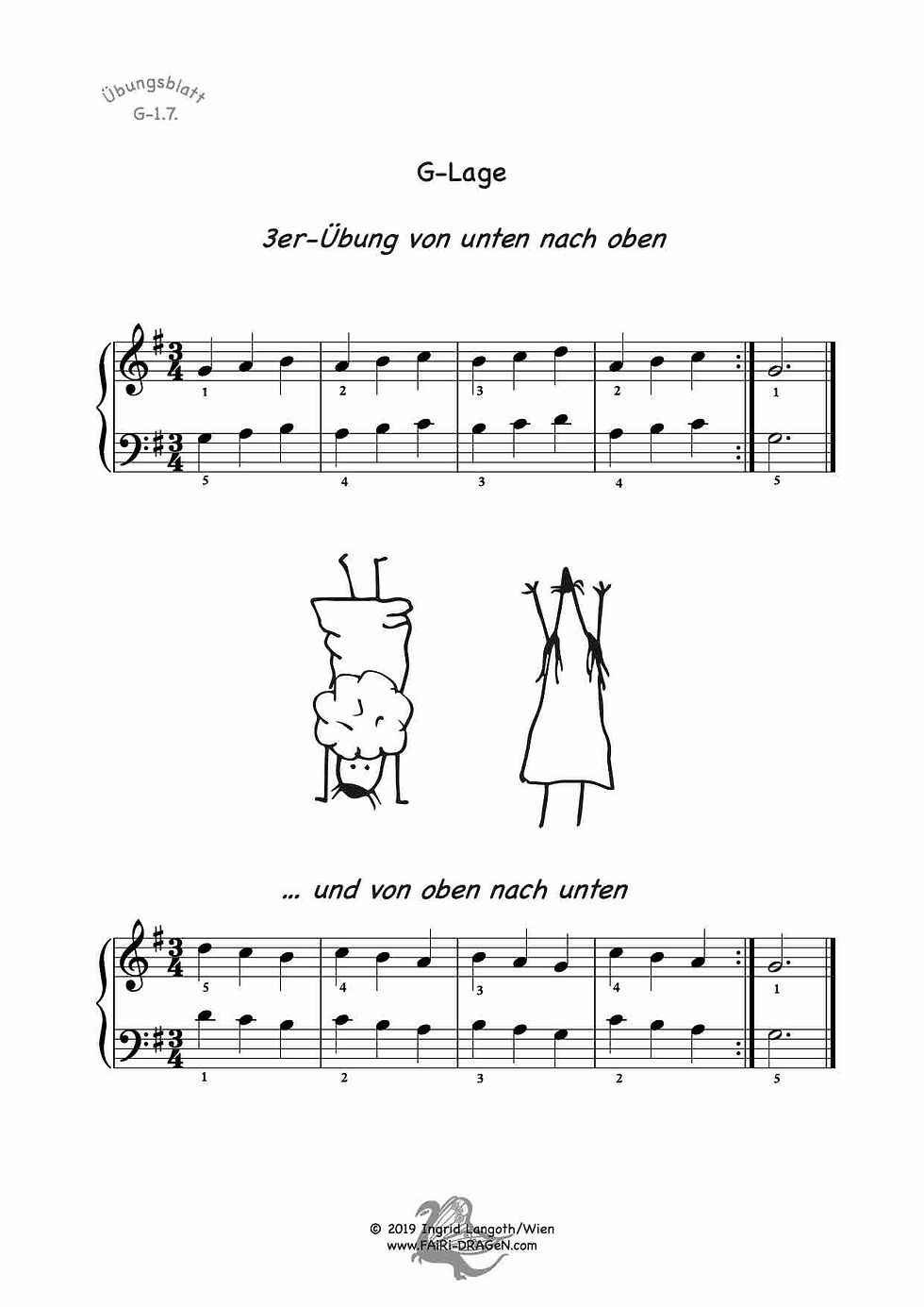 Klavierübungen in G-Dur