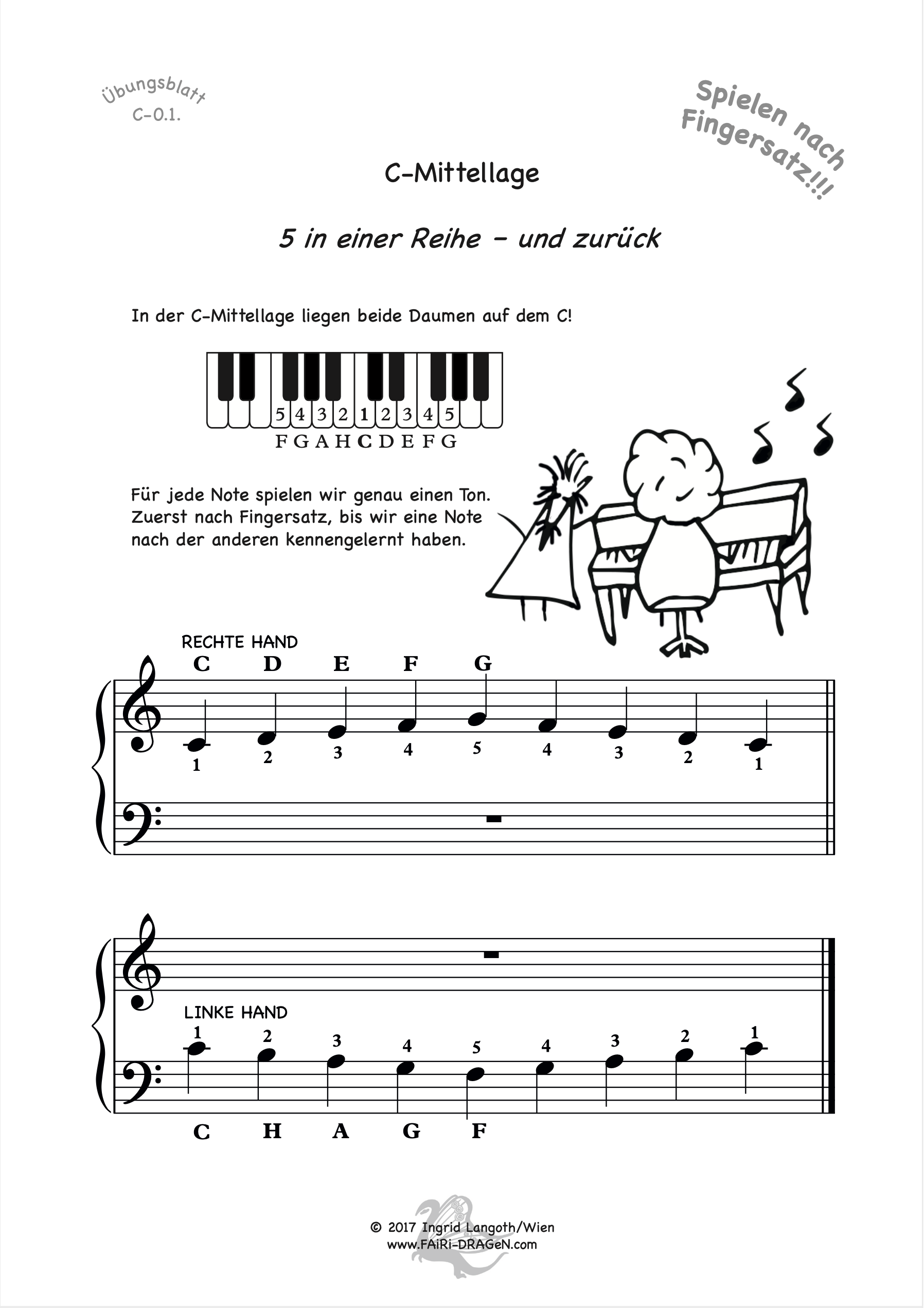 Klavierübungen in C-Dur