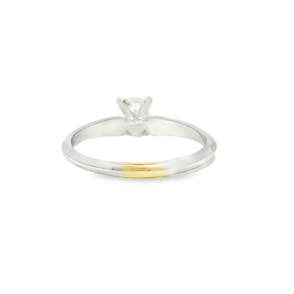 Thumbnail: Cushion Cut Diamond Solitaire Engagement Ring in White Gold