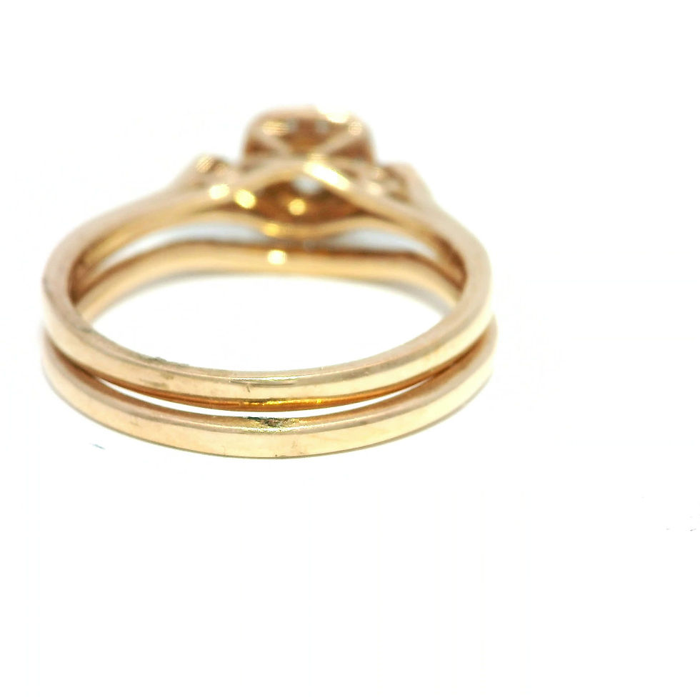 Thumbnail: Round Brilliant Diamond Square Halo Engagement Ring in Rose Gold