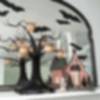 Halloween mantel makeover