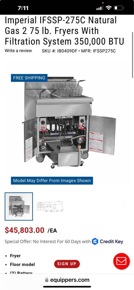 Imperial fryer 6