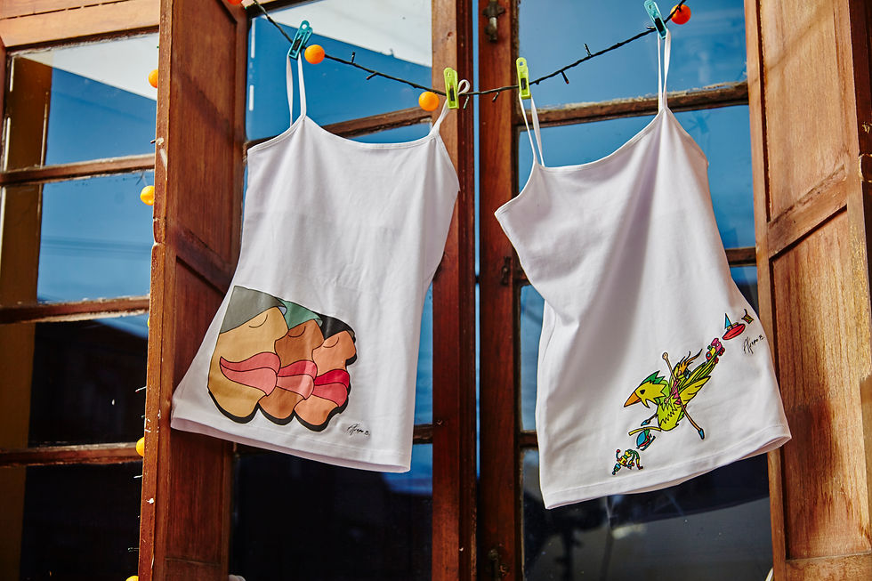 Ilustraciones sobre Blusas