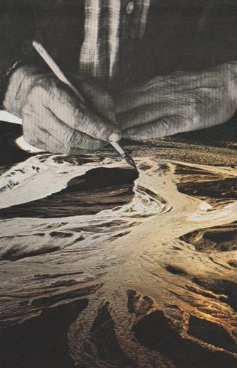 Ink Spill analog collage artwork
