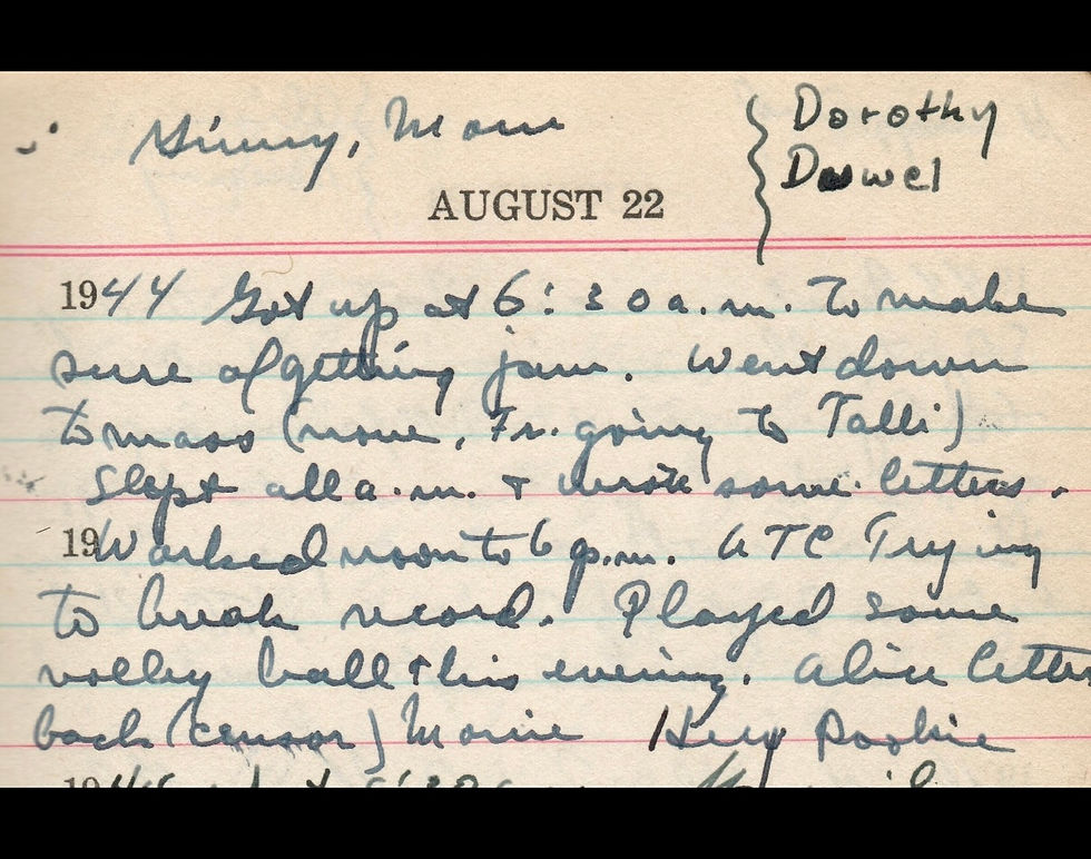 "Worked noon to 6pm. ATC trying to break record" -- likely for Hump tonnage!