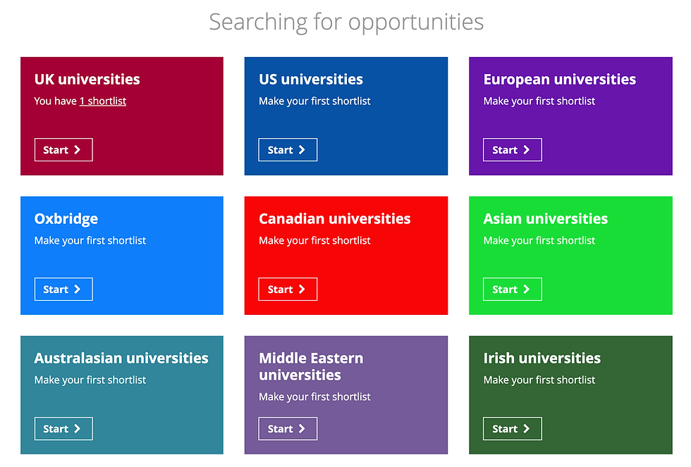 Unifrog search options