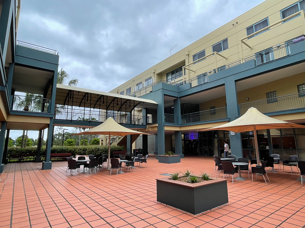 Outdoor social space at Bond