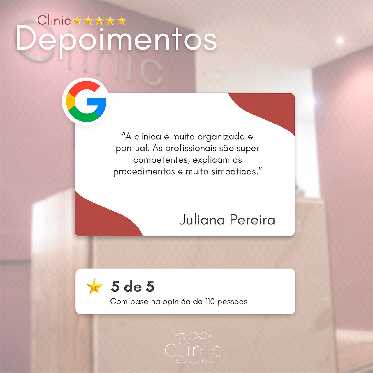 avaliação de clientes