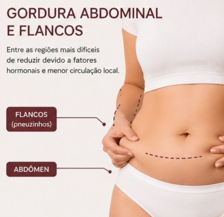 Gordura abdominal e flancos 