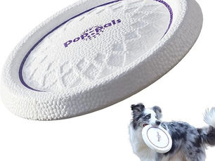 strafor köpük yapıda bir köpek frizbisi