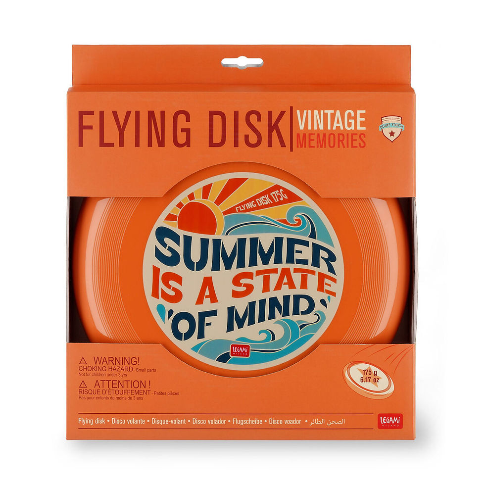 Vintage Memories kutusunda turuncu Legami Flying Disc 175 g frizbi