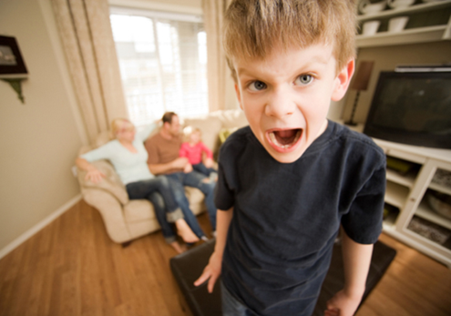 What to do when a child shows behaviour issues or tantrums