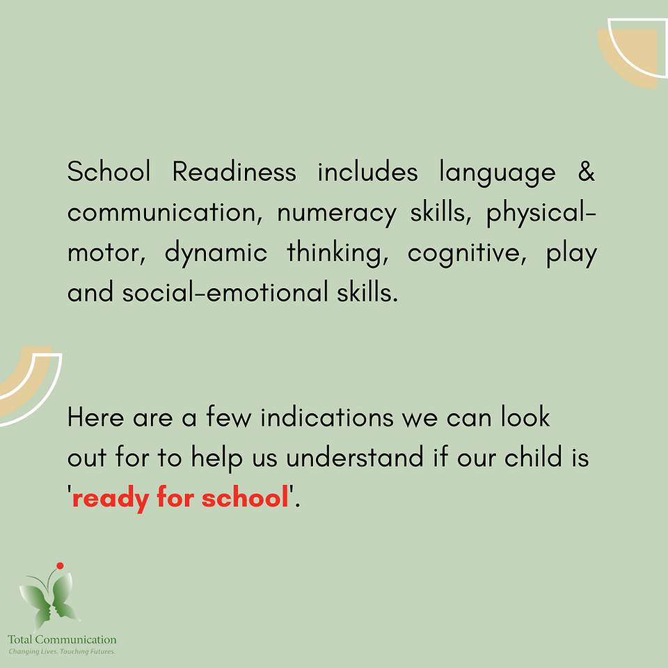 What is School Readiness Programme in Singapore?